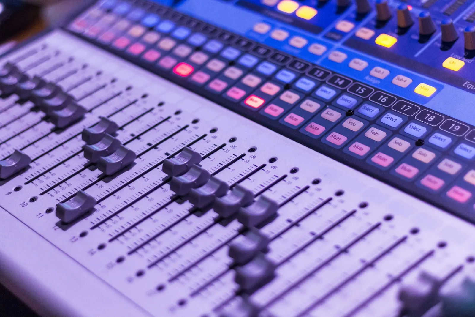 Audio mixing console — the kind of fine control Live Listen deliberately doesn't offer